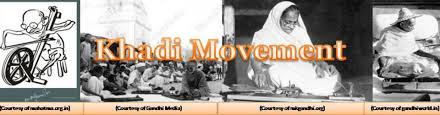 photo: mahatma gandhi and khadi movement